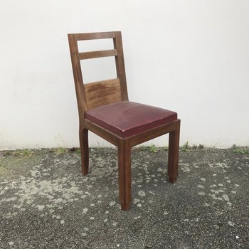Esszimmerstühle im Art-Deco-Stil, 1940er Jahre, 2er-Set