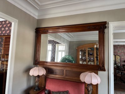 Very large Art Nouveau mirror from the Nancy School