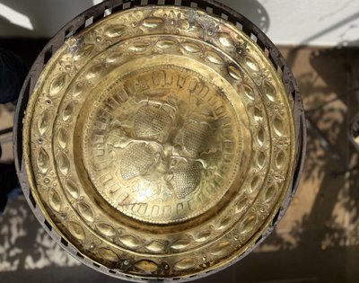 Important Offering Plate with Tree of Life Decor - late 16th century