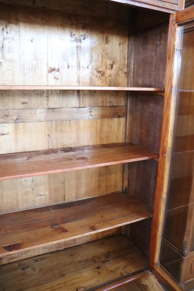 coppia di librerie antiche in noce restaurate