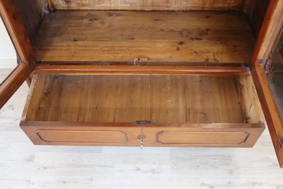 coppia di librerie antiche in noce restaurate