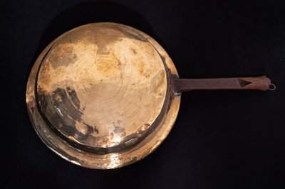 18th century brass basin