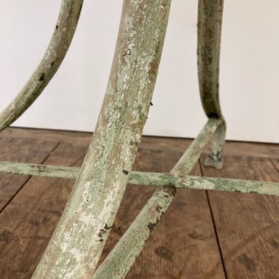 Guéridon console en fer forgé riveté XIX