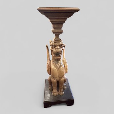 Paire de sellettes aux griffons époque fin XIXéme - gaine - colonne - sellette Napoléon III