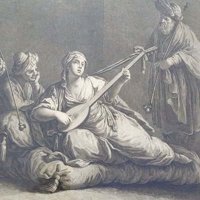Ap Maggiotto, paire de gravure illustrant Zaïre, XIXème siècle