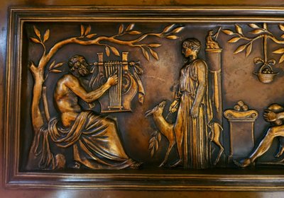 F. Levillain & Barbedienne very large Bronze platter 72.5 cm