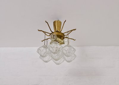 Lampada a sospensione "Pagoda" in ottone