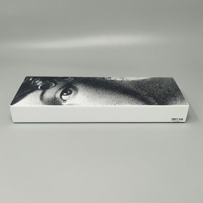 2000s Astonishing Black and White Fornasetti Box signed Fornasetti. Made in Italy