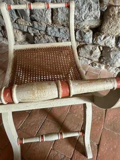 Tabouret curule datant du 19e siècle Napoléon III belle patine