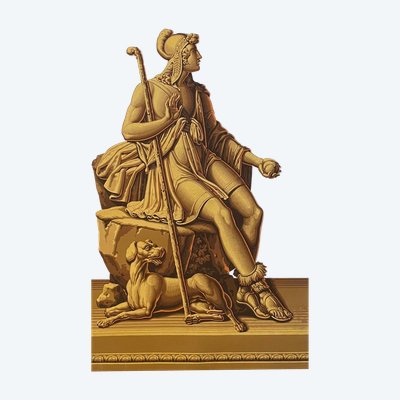 Zuber suite of 5 wallpaper strips XIX, neo classic