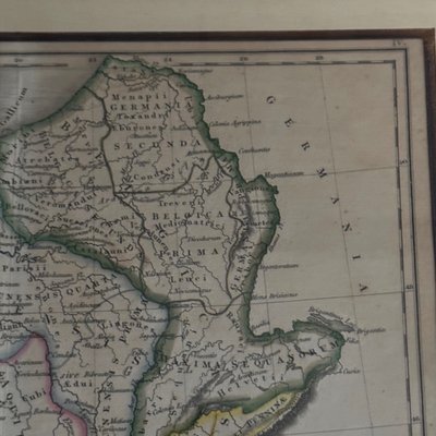 Antique Gallia Antiqua color map 19th century