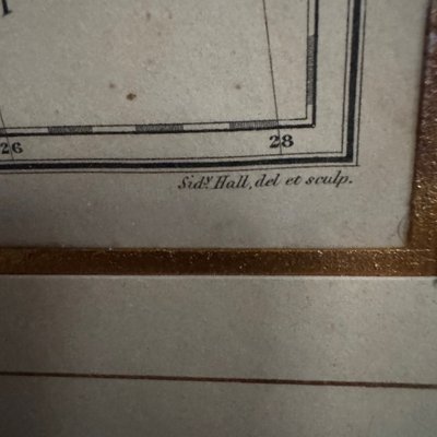 Antique Gallia Antiqua color map 19th century