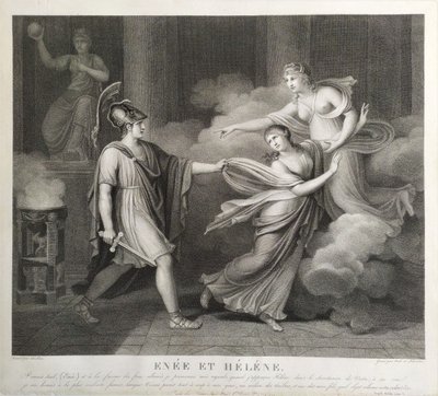 Incisione mitologica del XIX secolo Periodo neoclassico dell'Impero