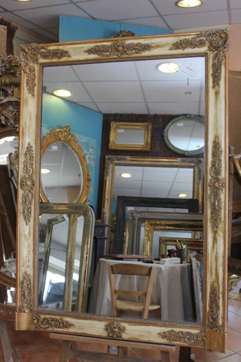 Miroir Ancien De Cheminée, Mercure 103 X 145 Cm