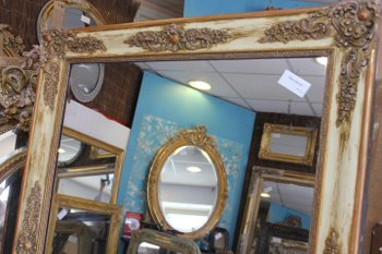 Miroir Ancien De Cheminée, Mercure 103 X 145 Cm