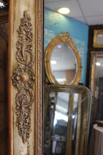 Miroir Ancien De Cheminée, Mercure 103 X 145 Cm