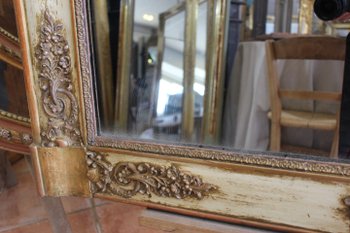 Miroir Ancien De Cheminée, Mercure 103 X 145 Cm