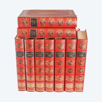 THÉATRE 9 VOLUMES LUXE : BEAUMARCHAIS,  CORNEILLE, MOLIÉRE, RABELAIS, RACINE