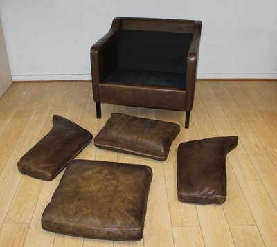 Paire de fauteuils en cuir par Borge Mogensen vers 1970
