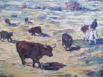 MILHAUD. The ranch in the Camargue.