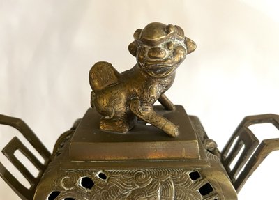 Brûle encens en bronze, Chine, XIXème siècle