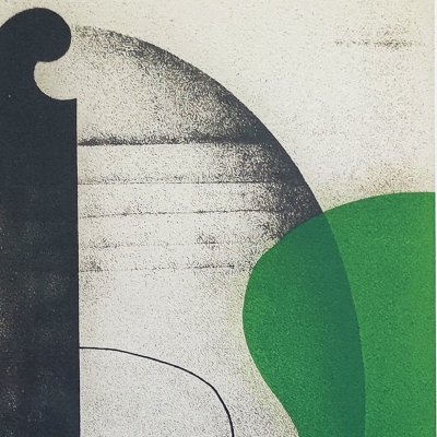 1970 Sorprendente litografia di Man Ray "Aerograph" in edizione limitata