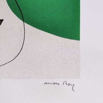 1970 Sorprendente litografia di Man Ray "Aerograph" in edizione limitata