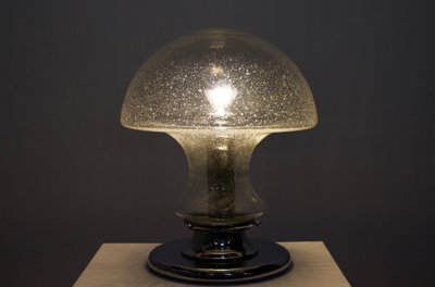 Grande lampada in vetro soffiato