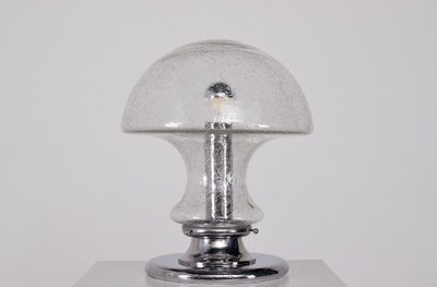 Grande lampada in vetro soffiato
