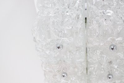 Large square ceiling light Ice Glass