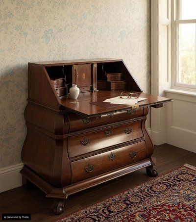 Commode en placage d'acajou, Angleterre, XIXe siècle
