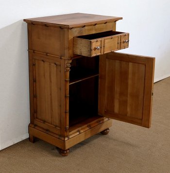 Mobiletto in Ciliegio Massello, Stile Bamboo, Art Nouveau - Epoca 1900
