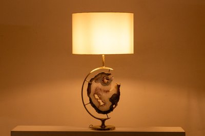Lampada in bronzo e ametista. Circa 1970. LS6460275S