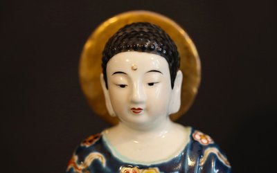 Porcelain Buddha,  late 19th