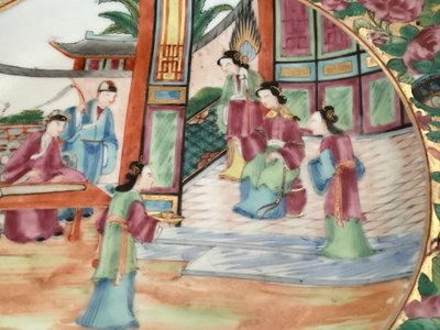 Mounted Chinese plate