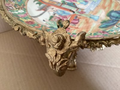 Mounted Chinese plate