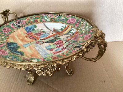 Mounted Chinese plate