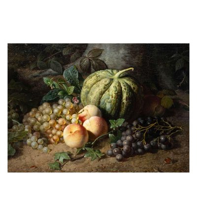 Natura morta con zucca - Pieter Willem Romenij (1830-1898)