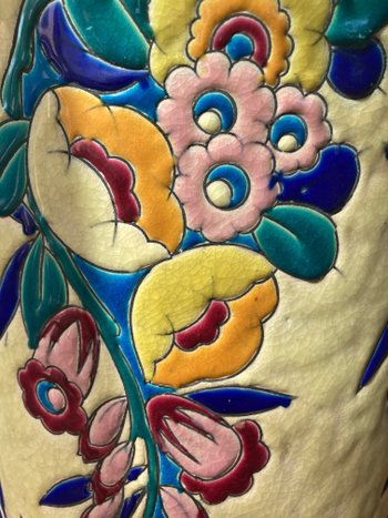 Vase en faience Boch Keramis