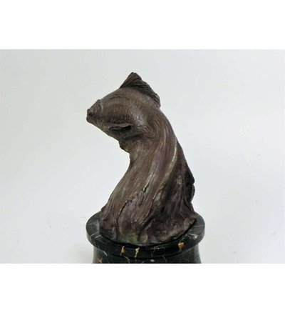 Scultura di pesce in bronzo Voile de Chine di Rachel Van Dantzig (1978-1949)