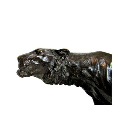 Georges Gardet - (1863-1939)+ Bronze, Der Panther auf der Lauer