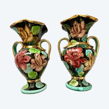 Paire de vase Vallauris modèle Monaco