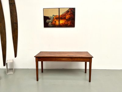 Fully restored 1950s oak and cherry table