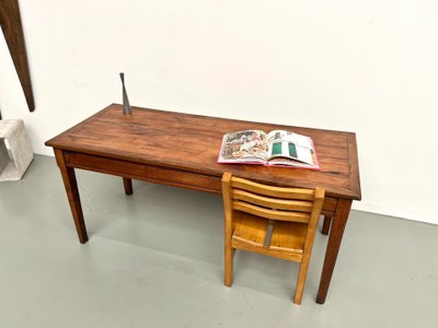 Fully restored 1950s oak and cherry table