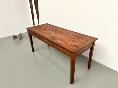 Fully restored 1950s oak and cherry table