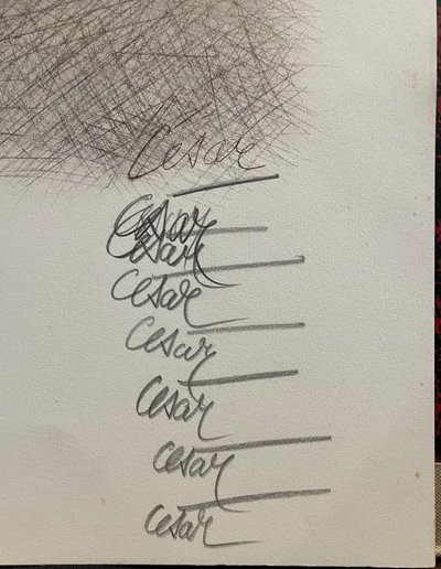 Lithographie Offset - César - Compression d’antiquités - France - XX ème