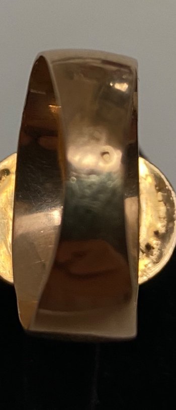 CHEVALIÈRE OR & CAMÉE AGATE 
