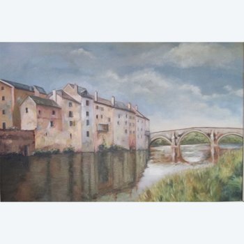 Le pont neuf d' Espalion (aveyron).