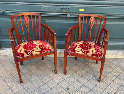 Pair of Art Deco Armchairs, 1930s