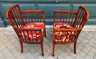 Pair of Art Deco Armchairs, 1930s